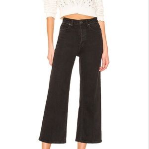 Free People Wales Wide Leg Charcoal Black Jean